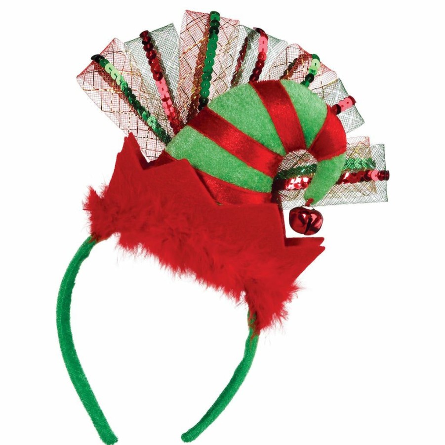 Adult Costume Accessories * | Wholesale Christmas Deluxe Elf Headband By Amscan