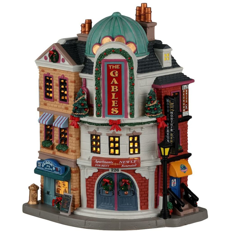 Lemax Christmas Village * | Cheapest Lemax The Gables Apartments