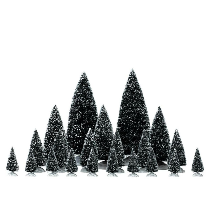 Lemax Christmas Village * | Coupon Lemax Mixed Pine Trees Set