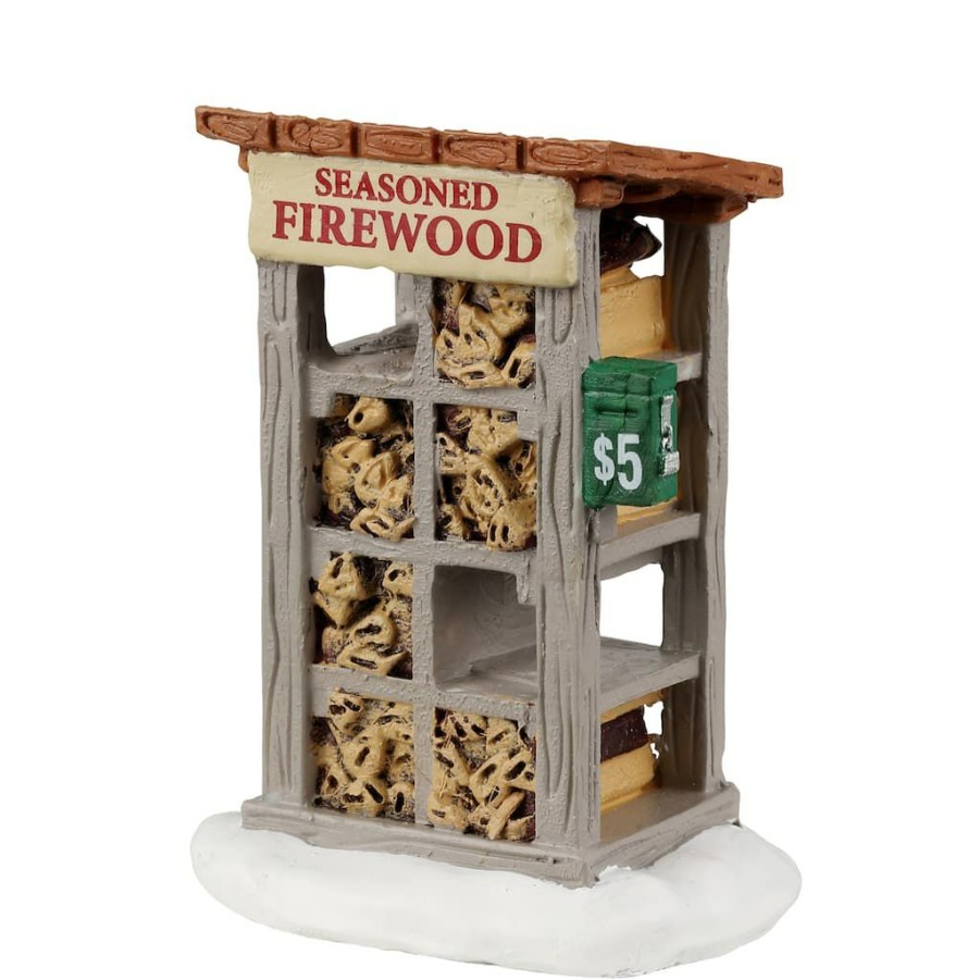 Lemax Christmas Village * | Wholesale Lemax Harvest Crossing Firewood For Sale