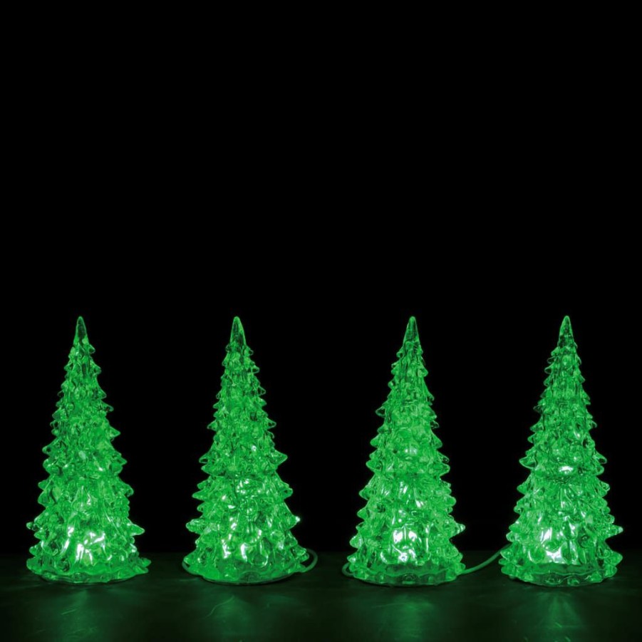 Lemax Christmas Village * | Best Pirce Lemax Color Changeable Crystal Lighted Tree Set