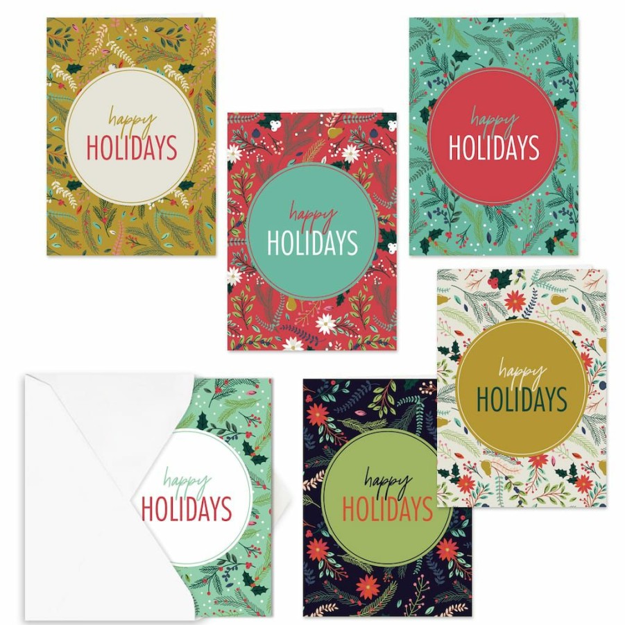 Greeting Cards * | Discount Hortense B. Hewitt Co. Holiday Greenery Holiday Cards