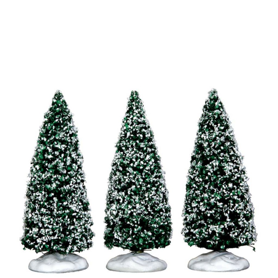 Lemax Christmas Village * | Cheapest Lemax Snowy Small Juniper Tree Set