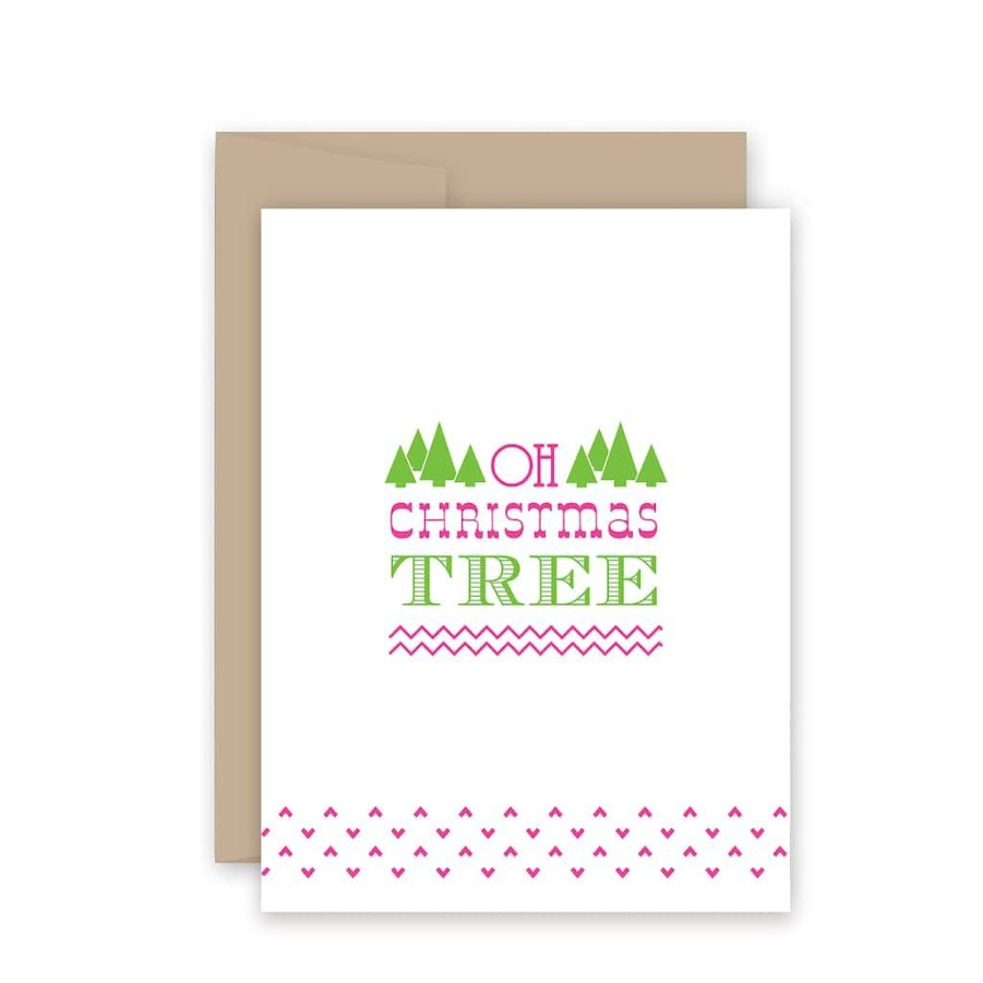 Greeting Cards * | Wholesale Meant To Be Sent Oh Christmas Tree Greeting Cards, 10Ct.