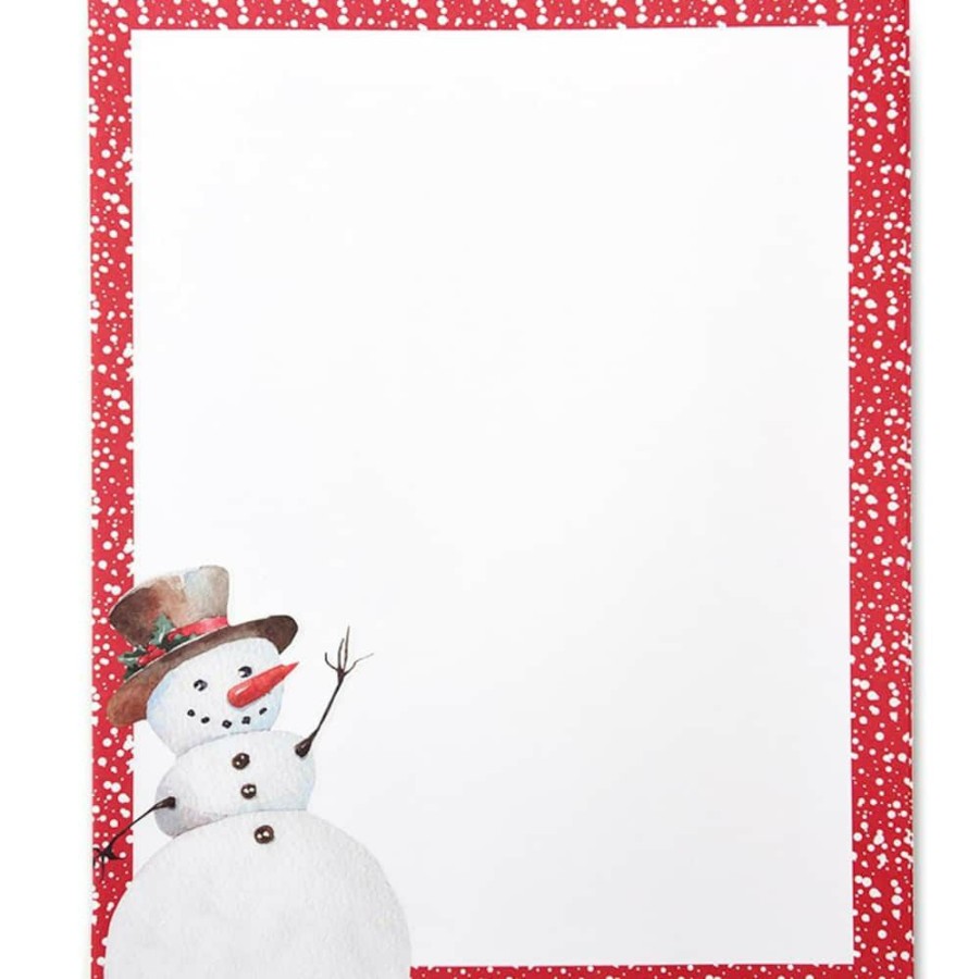 Stationery * | Best Sale Gartner Studios Jolly Snowman Stationery Paper, 8.5 X 11