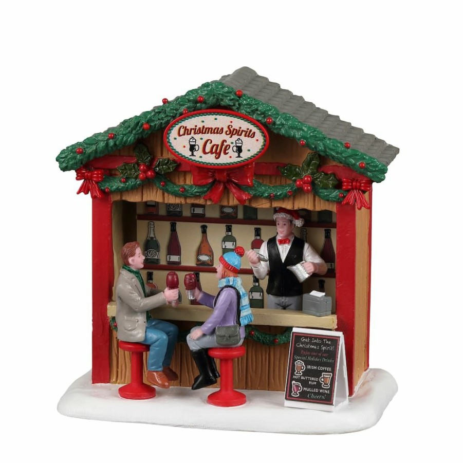 Lemax Christmas Village * | Brand New Lemax Caddington Village Christmas Spirits Cafe