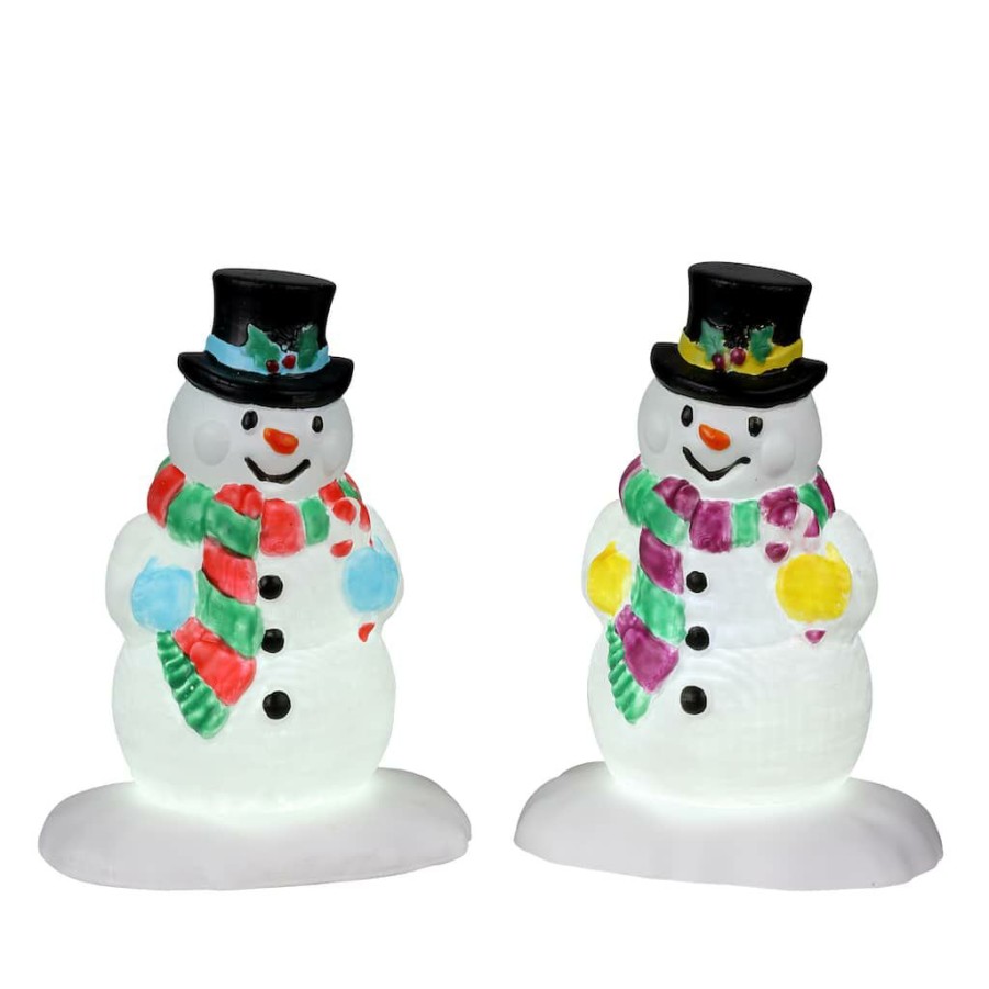 Lemax Christmas Village * | Wholesale Lemax Holly Hat Snowman Set