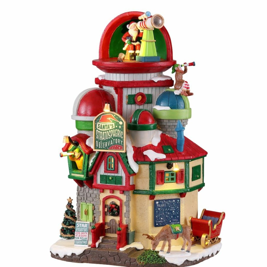 Lemax Christmas Village * | Best Deal Lemax Santa'S Stratospheric Observatory