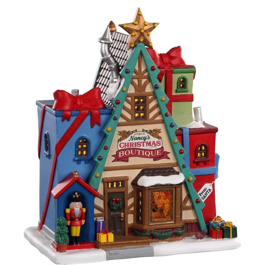 Lemax Christmas Village * | Discount Lemax Caddington Village Nancy'S Christmas Boutique