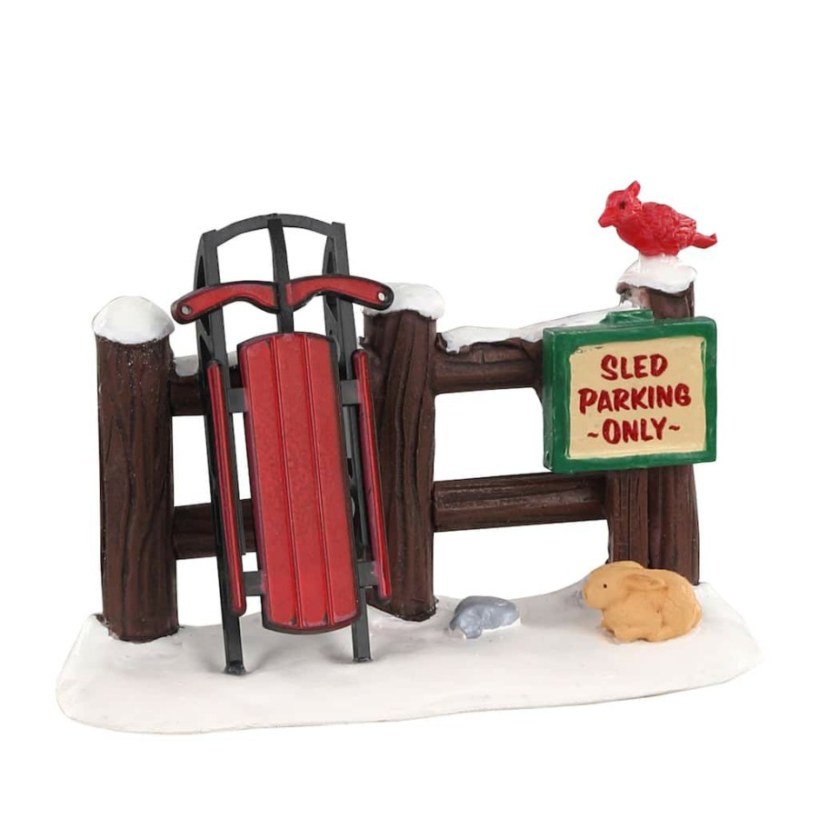 Lemax Christmas Village * | Best Sale Lemax Vail Village Sled Parking Only