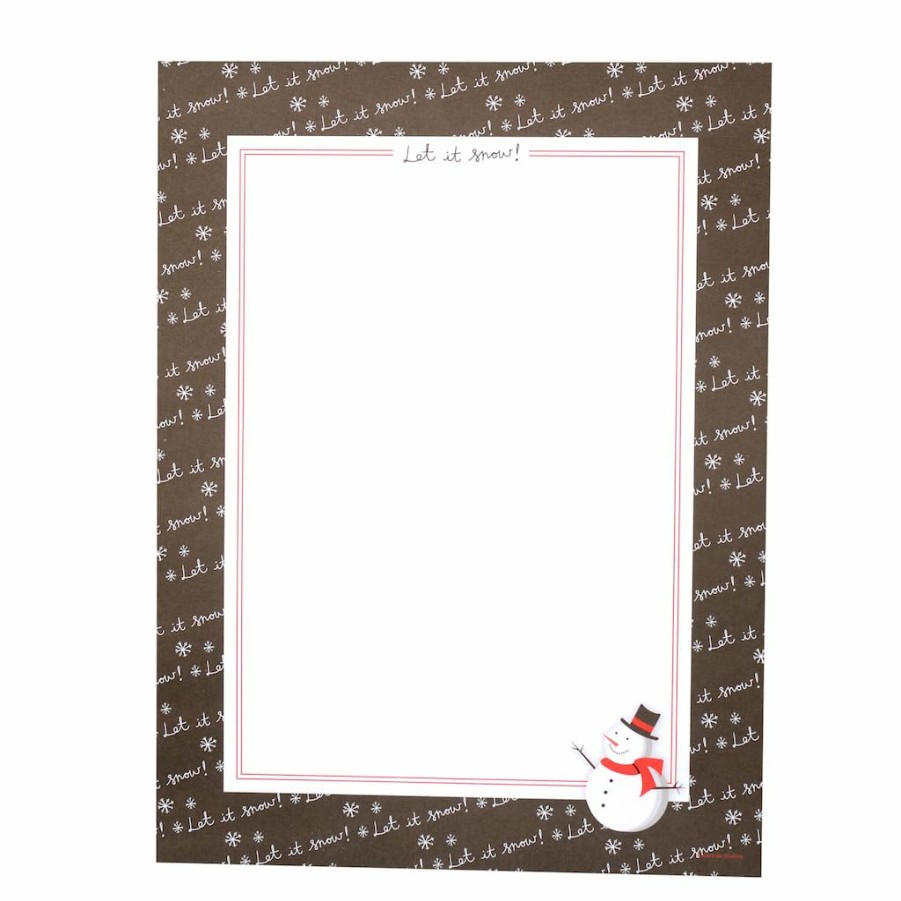 Stationery * | New Gartner Studios Let It Snow Chalk Stationery Paper, 8.5 X 11