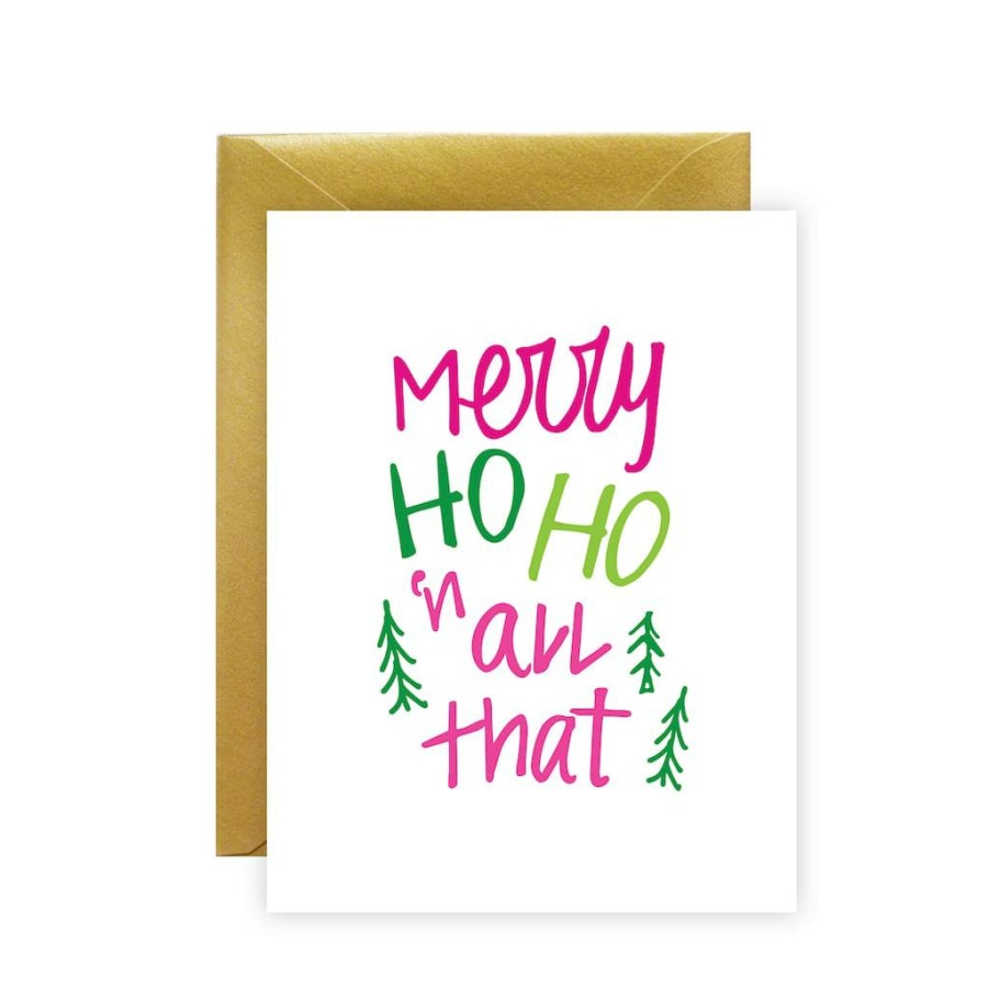 Greeting Cards * | Discount Meant To Be Sent Merry Ho Ho Christmas Greeting Cards, 10Ct.