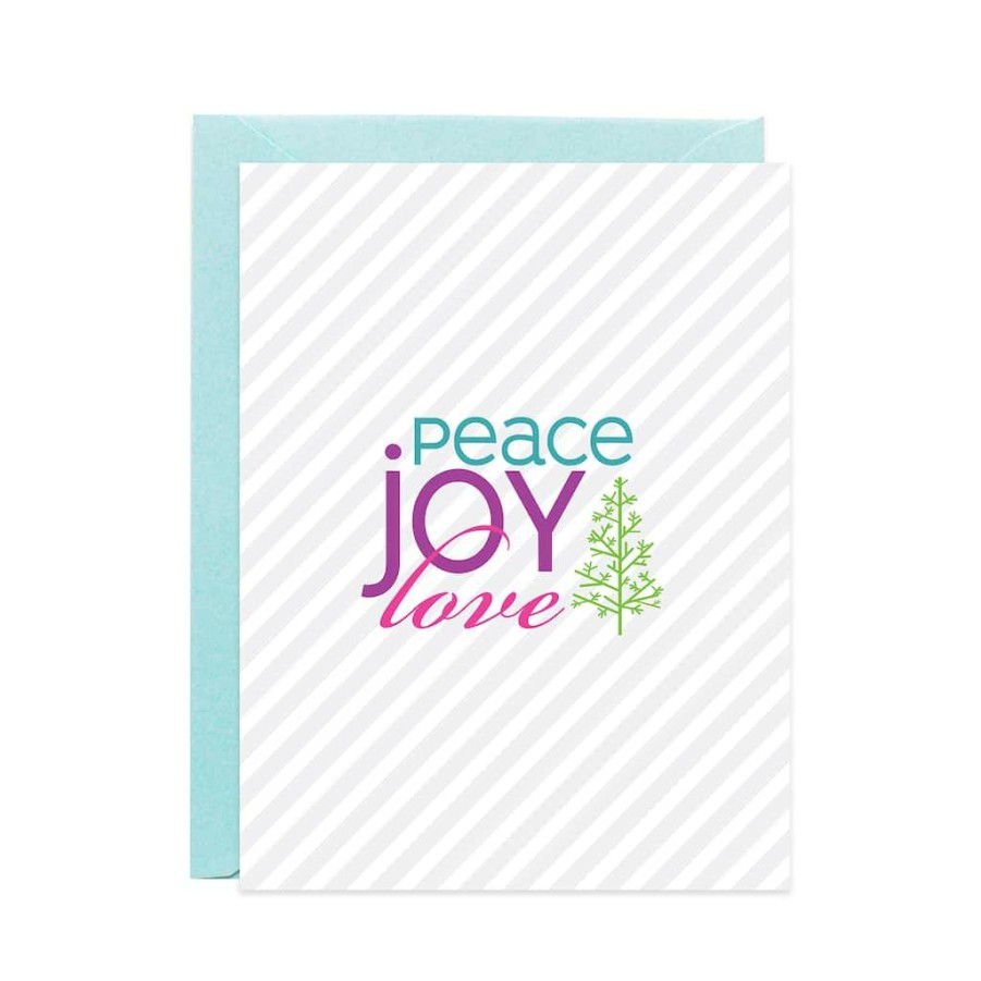 Greeting Cards * | Best Pirce Meant To Be Sent Peace Joy Love Christmas Greeting Cards, 10Ct.