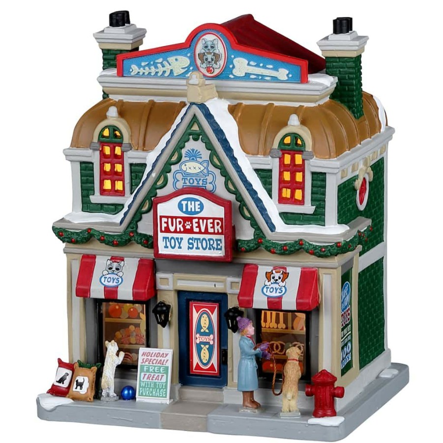 Lemax Christmas Village * | Cheapest Lemax The Fur-Ever Toy Store