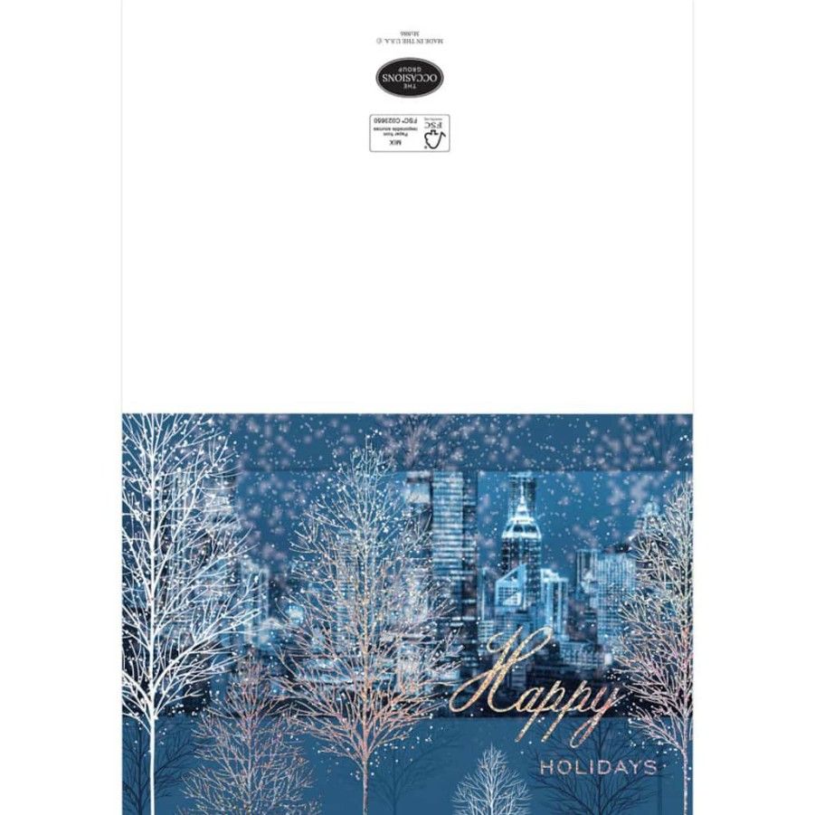 Greeting Cards * | Discount Jam Paper 5 X 7 City Through The Trees Blank Cards & Matching Envelopes Set, 25Ct.