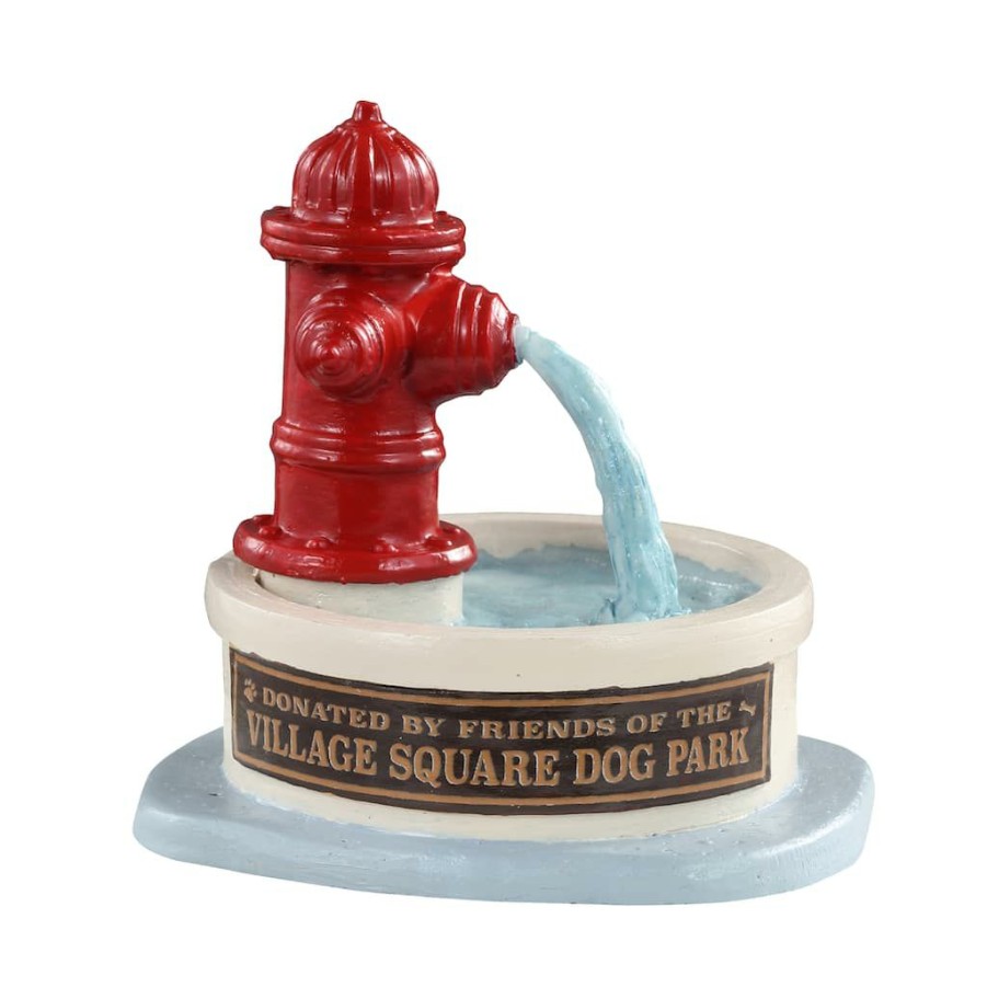 Lemax Christmas Village * | Best Reviews Of Lemax Dog Park Water Fountain