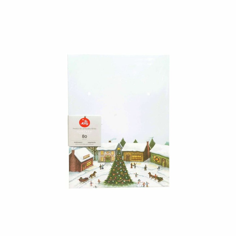 Stationery * | Deals Gartner Studios Winter Village Stationery Paper