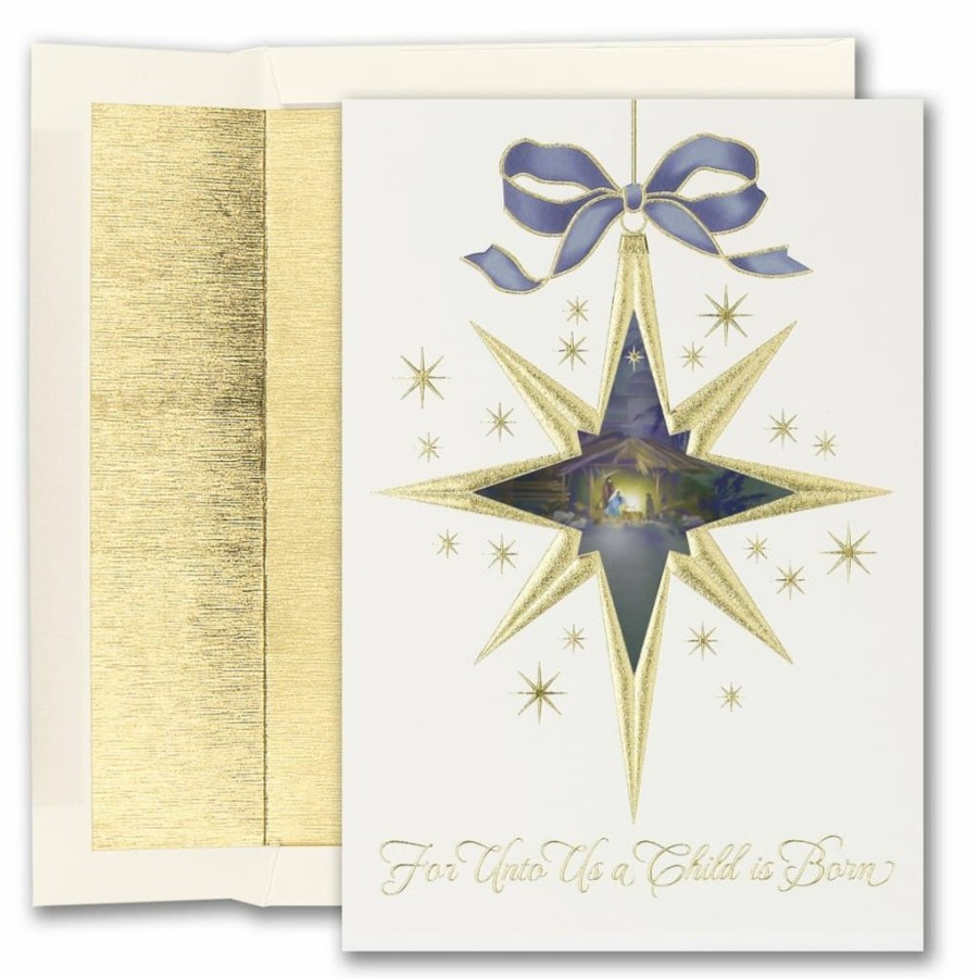 Greeting Cards * | Hot Sale Jam Paper 5 X 7 Purple Religious Ornament Blank Cards & Matching Envelopes Set, 25Ct.